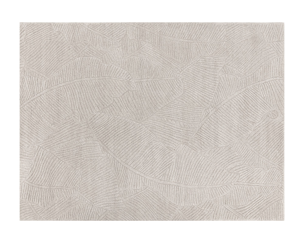Sunpan Calathea Hand Tufted Rug Oatmeal