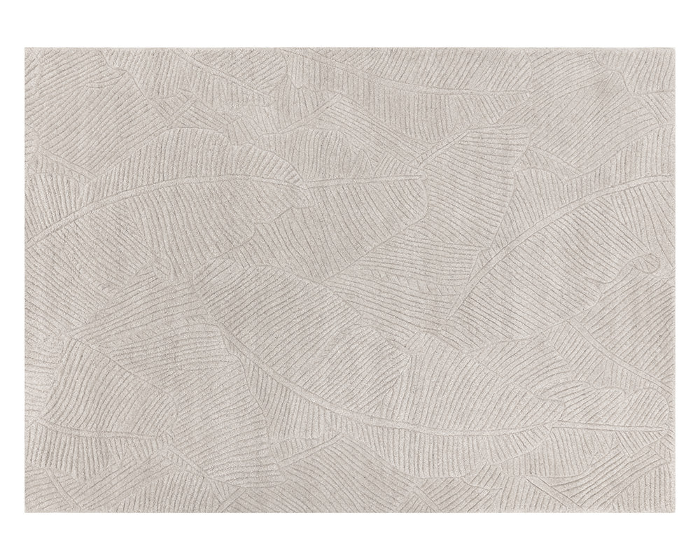 Sunpan Calathea Hand Tufted Rug Oatmeal