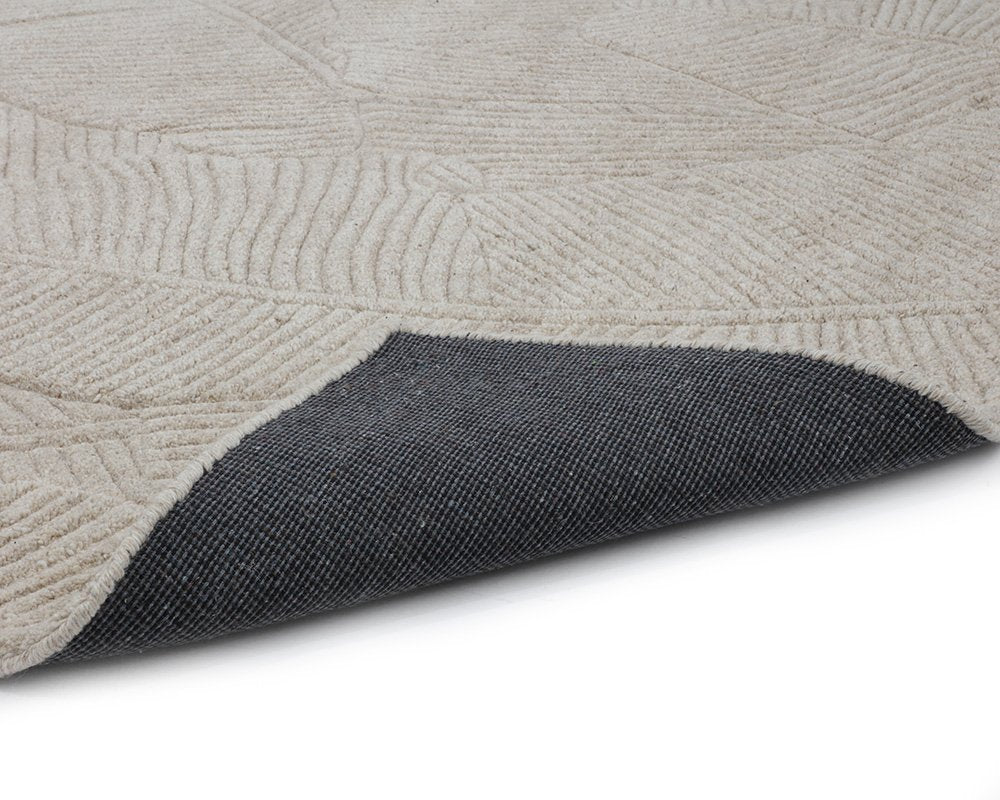 Sunpan Calathea Hand Tufted Rug Oatmeal