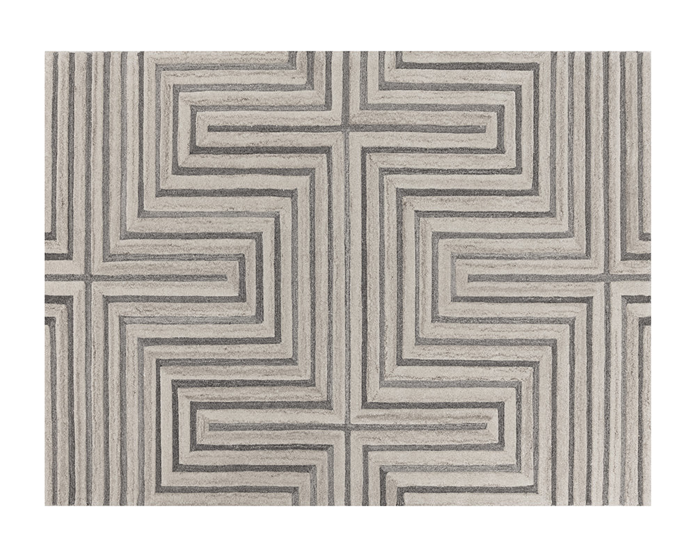 Sunpan Oslow Hand Tufted Rug Beige / Grey