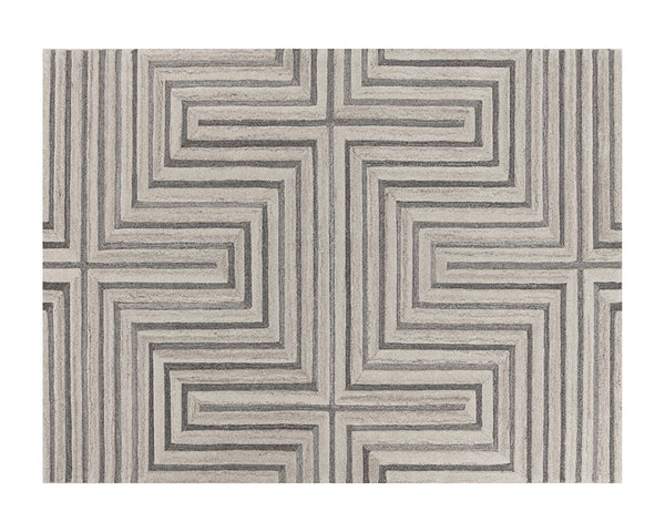 Sunpan Oslow Hand Tufted Rug Beige / Grey