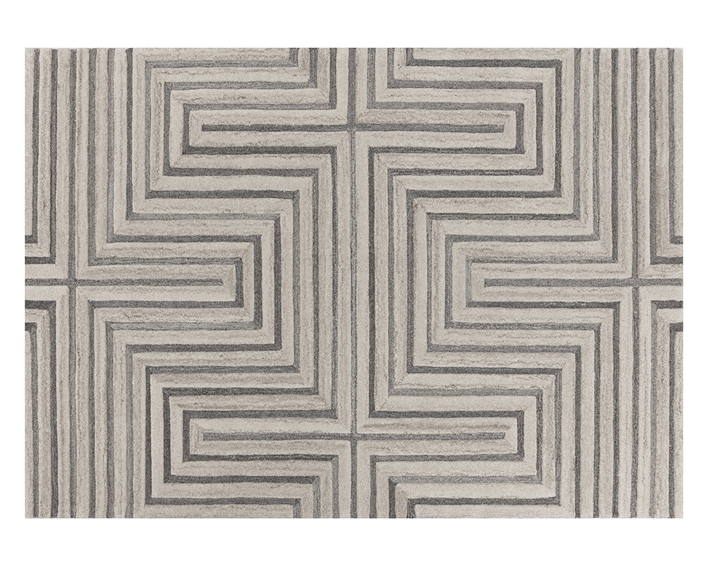 Sunpan Oslow Hand Tufted Rug Beige / Grey