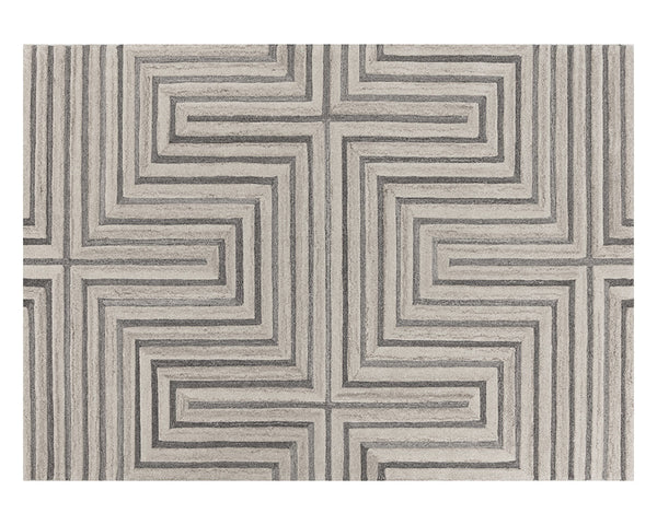 Sunpan Oslow Hand Tufted Rug Beige / Grey