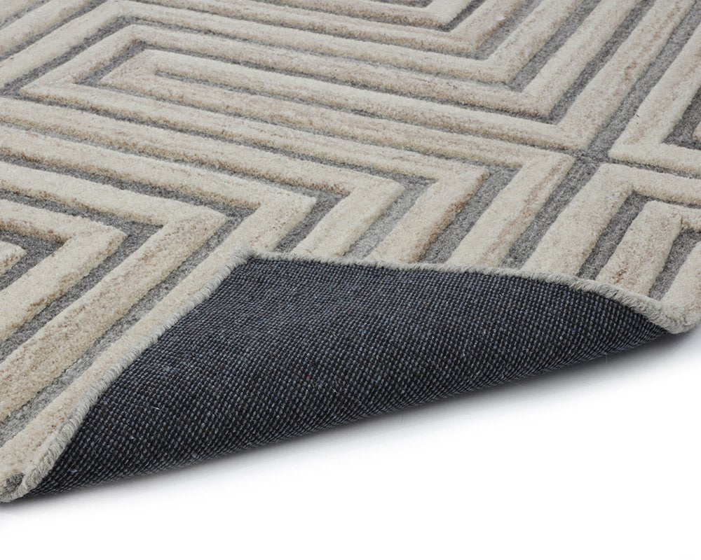 Sunpan Oslow Hand Tufted Rug Beige / Grey