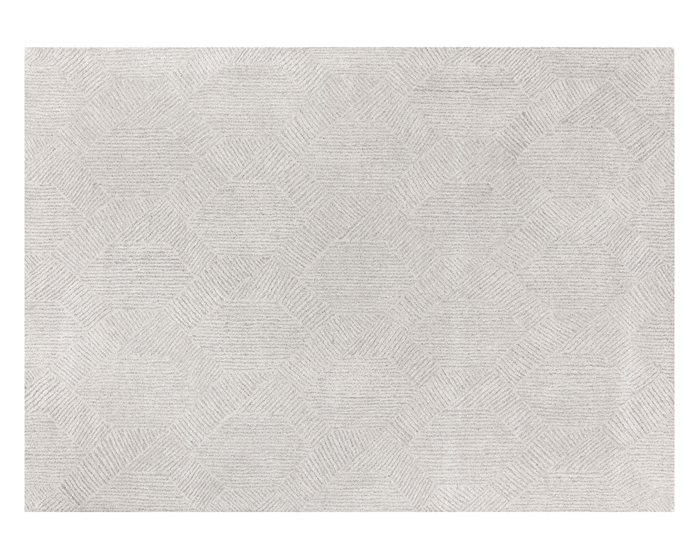 Sunpan Calais Hand Tufted Rug Oatmeal / Grey