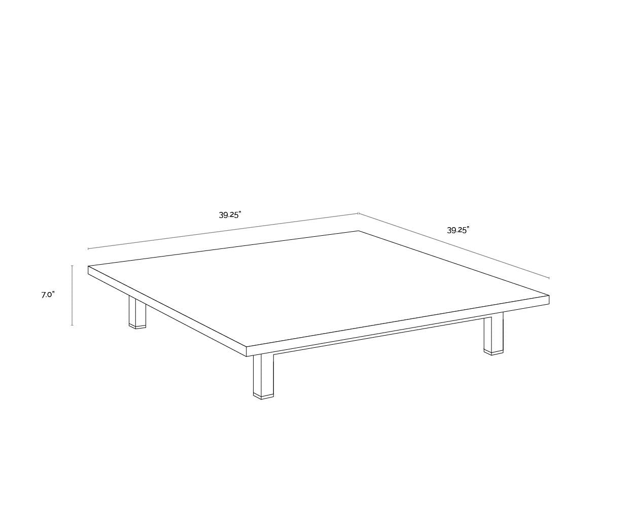 Sunpan Geneve Coffee Table