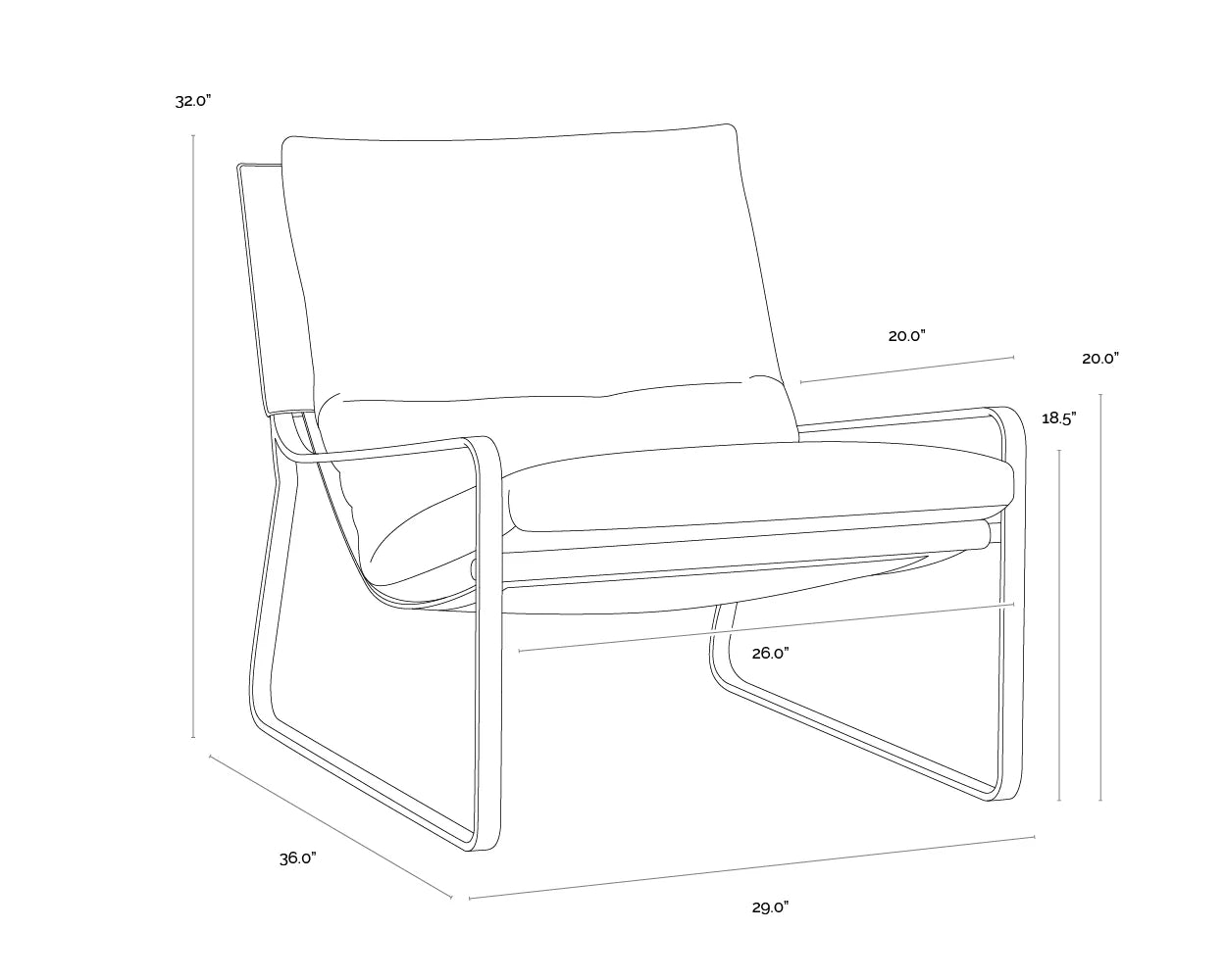 Sunpan Zancor Lounge Chair