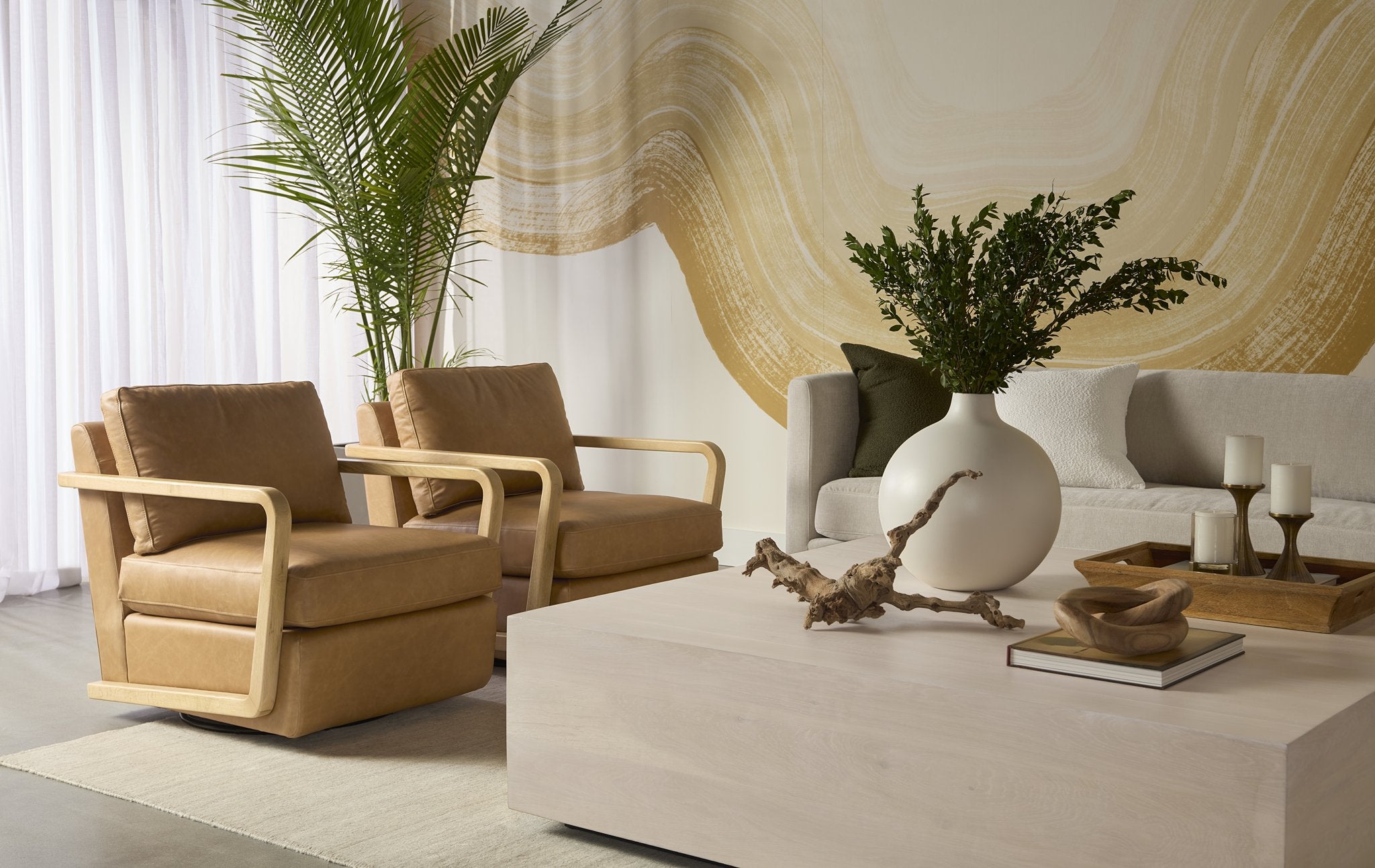 Sunpan Frezco Coffee Table Square Light Oak