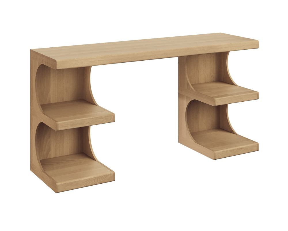 Sunpan Catrine Desk Rustic Oak