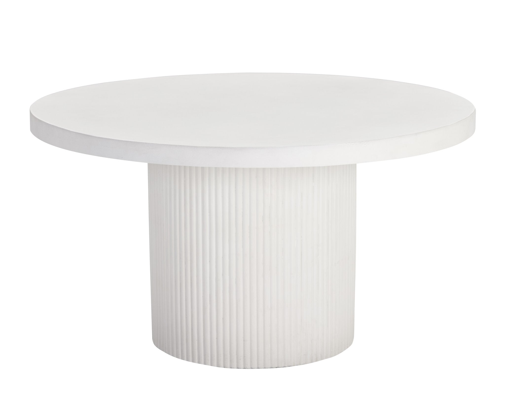Sunpan Nicolette Dining Table White 55"