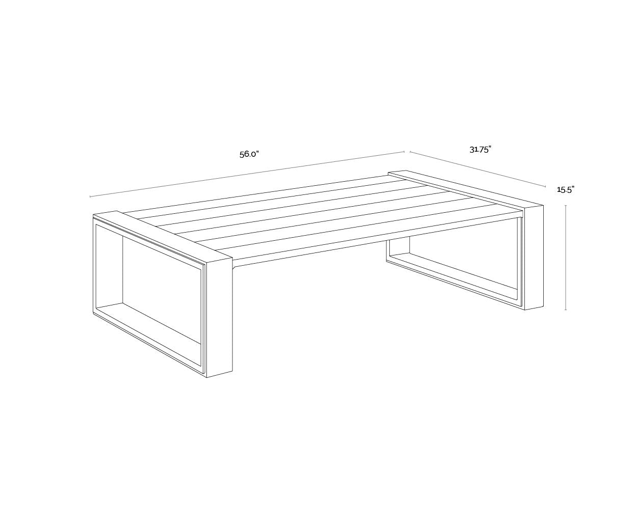 Sunpan Grado Coffee Table