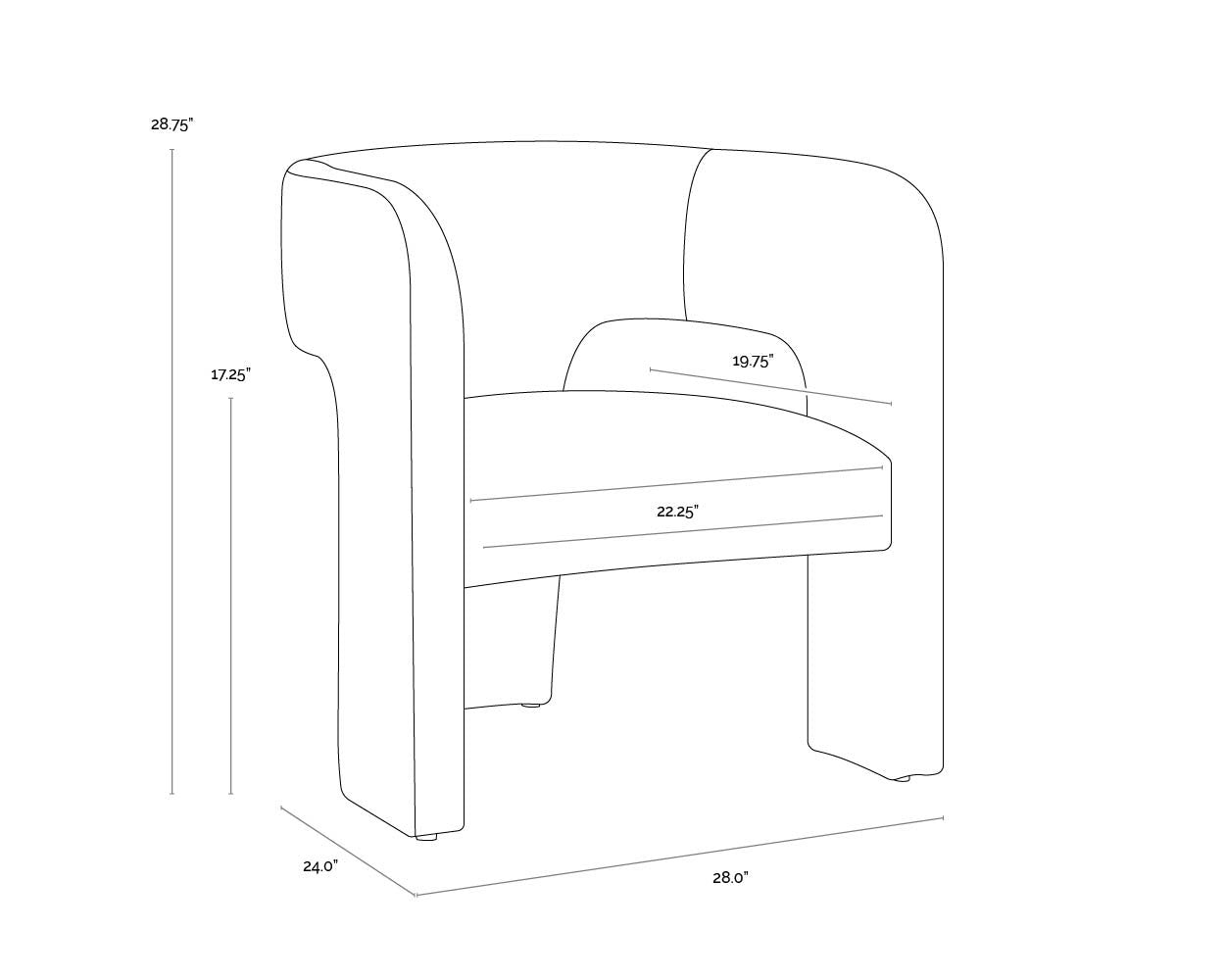 Sunpan Isidore Lounge Chair