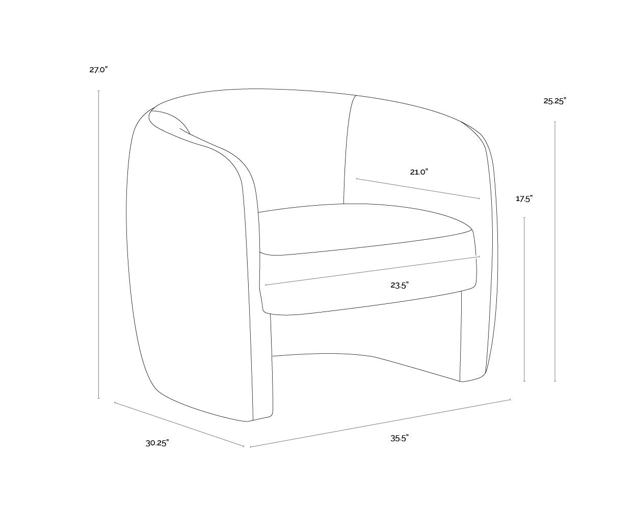 Sunpan Mircea Lounge Chair