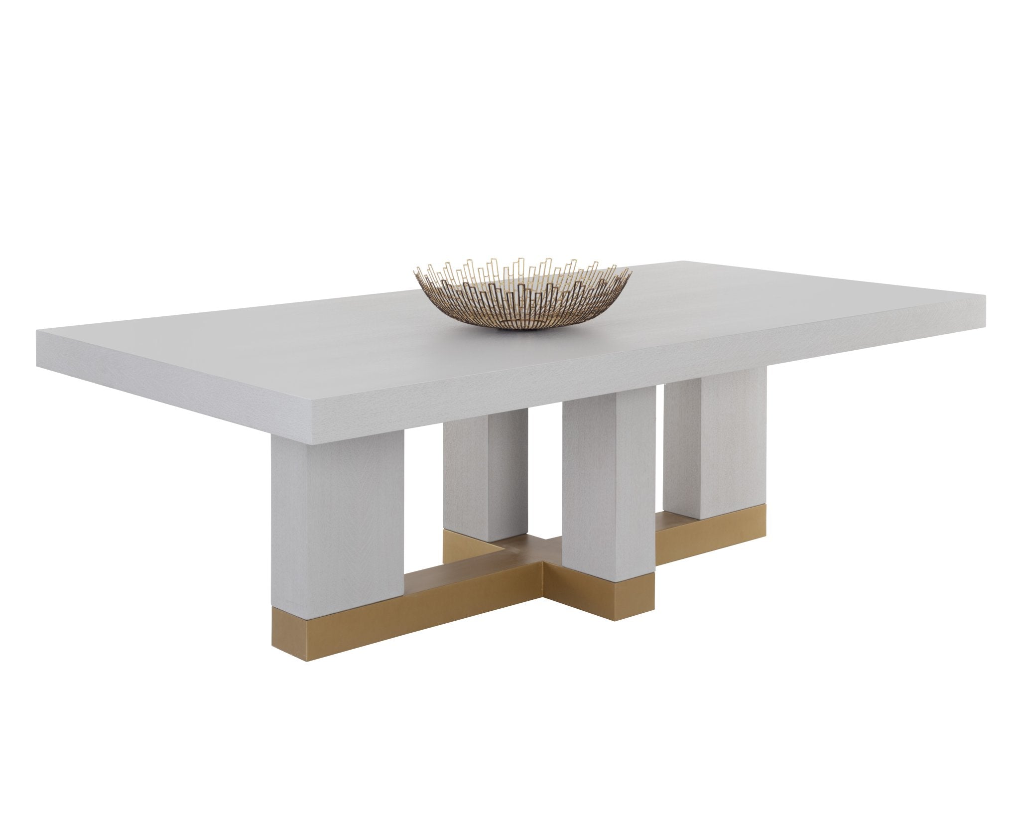 Sunpan Greco Dining Table Gauntlet Grey 94.5"