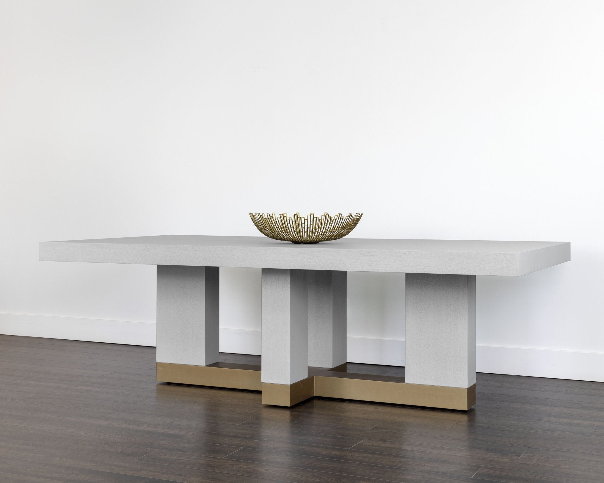 Sunpan Greco Dining Table Gauntlet Grey 94.5"