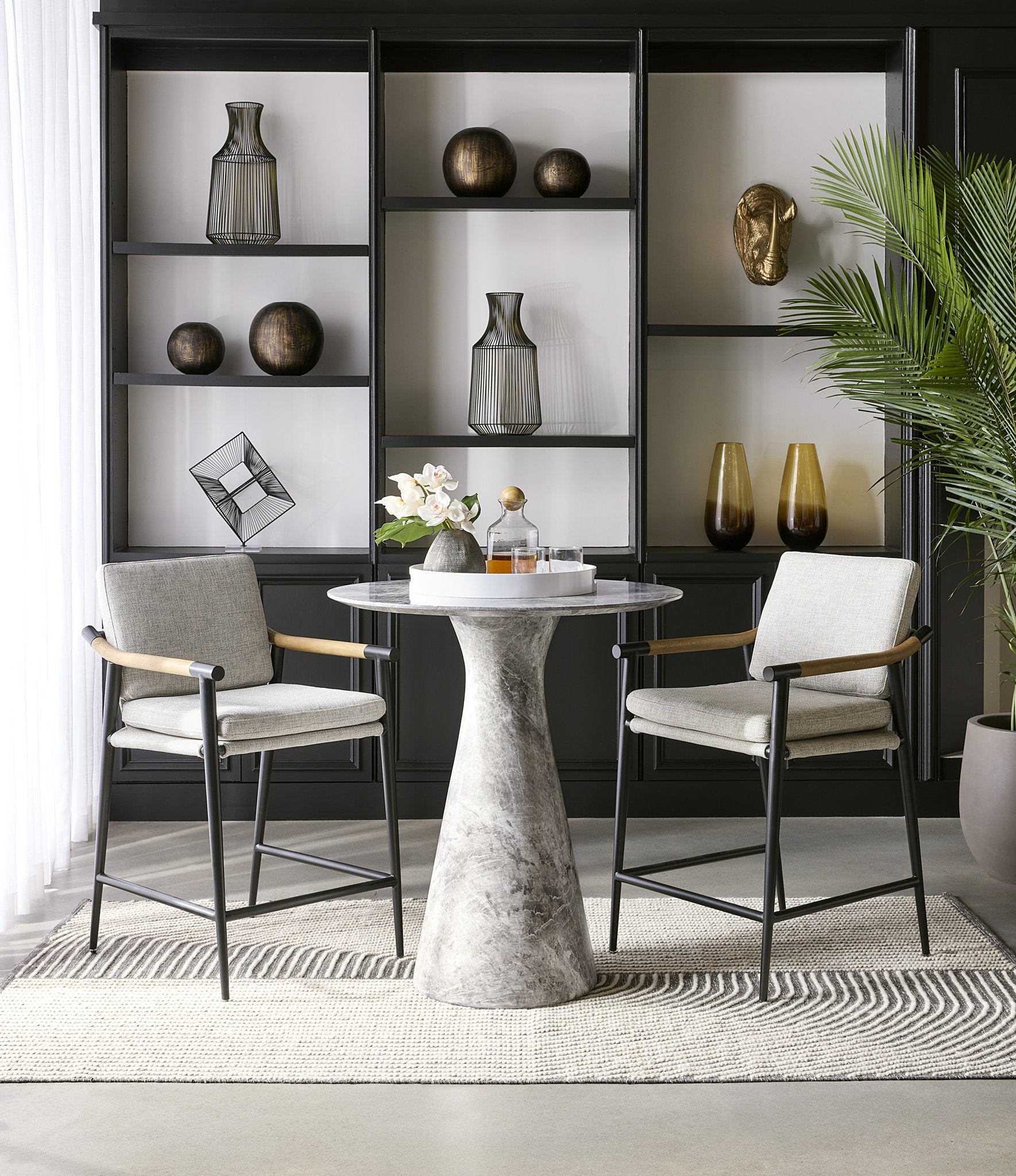 Sunpan Meadow Counter Stool Vault Fog