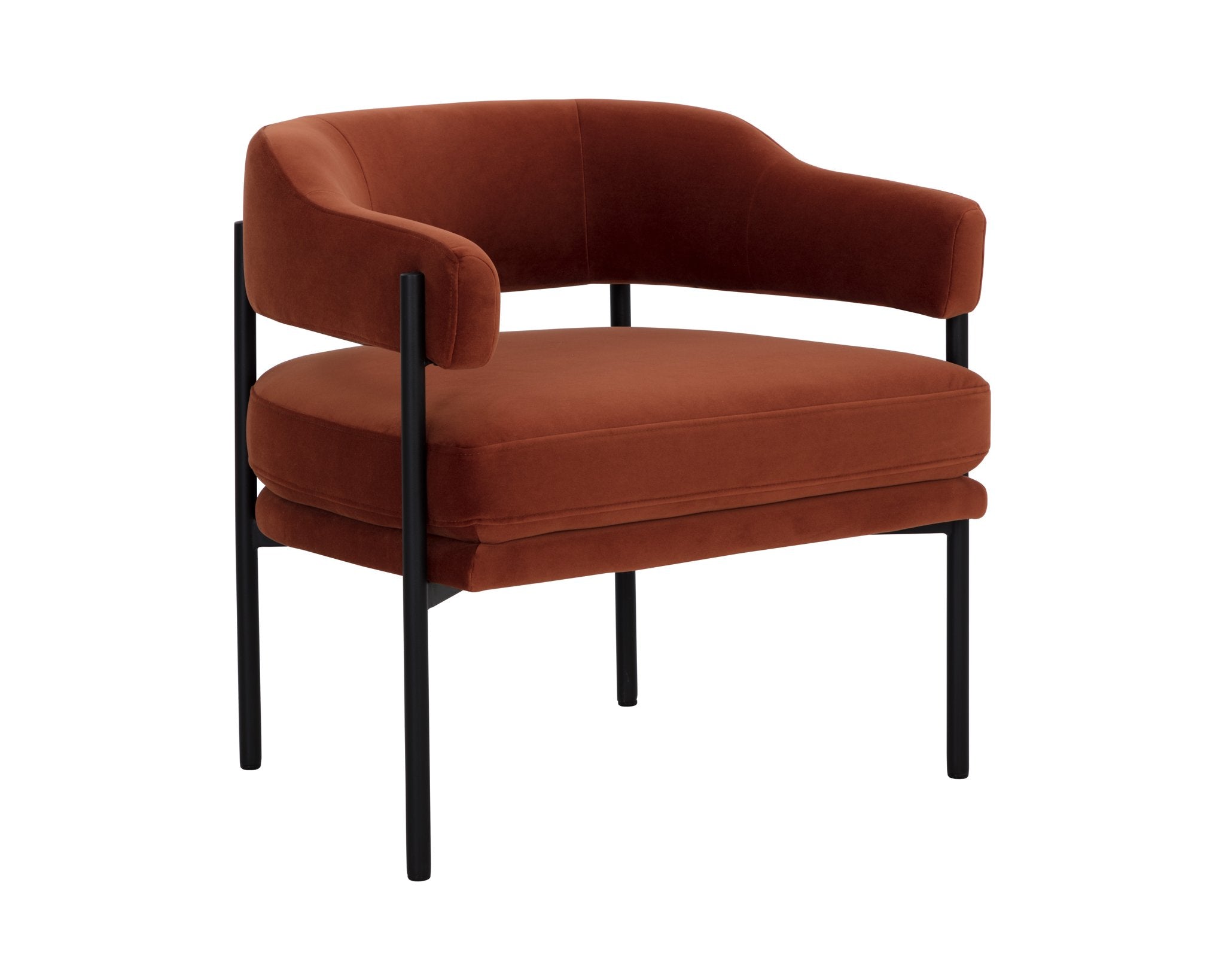 Sunpan Lola Lounge Chair Meg Rust