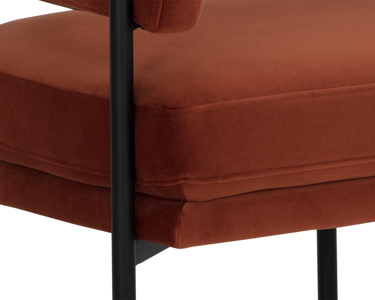Sunpan Lola Lounge Chair Meg Rust