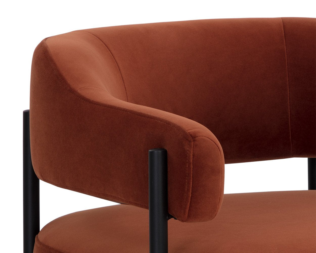 Sunpan Lola Lounge Chair Meg Rust