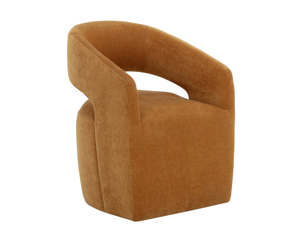 Sunpan Lloret Wheeled Dining Armchair