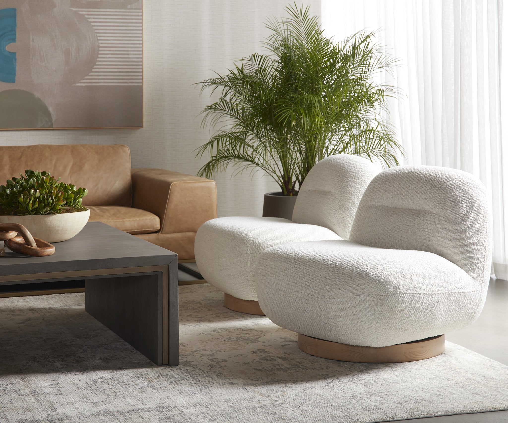 Sunpan Franze Swivel Lounge Chair
