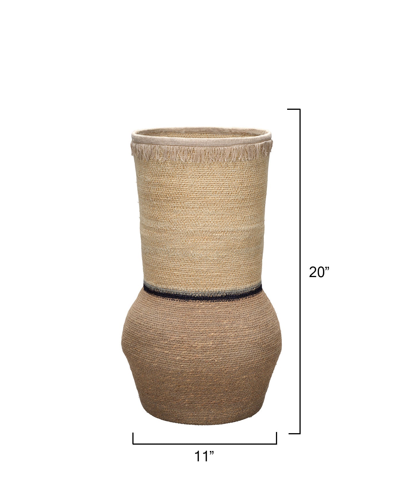 Jamie Young Medium Seagrass Beetle Basket