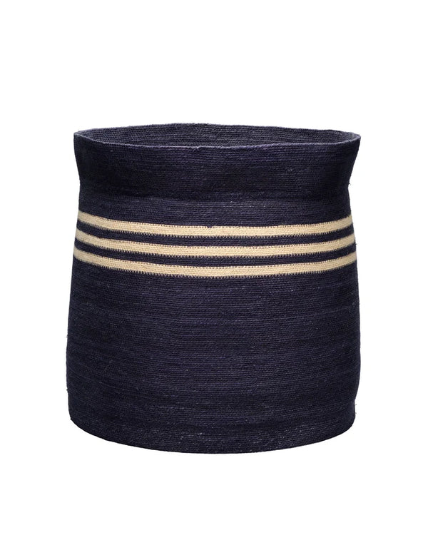 Jamie Young Camden Seagrass Basket, Navy