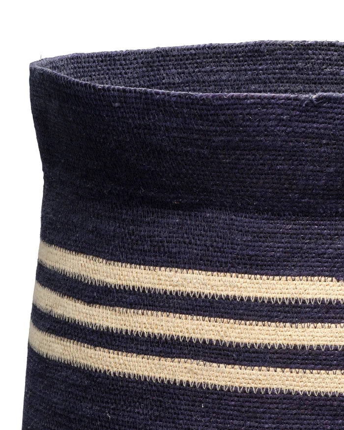 Jamie Young Camden Seagrass Basket, Navy