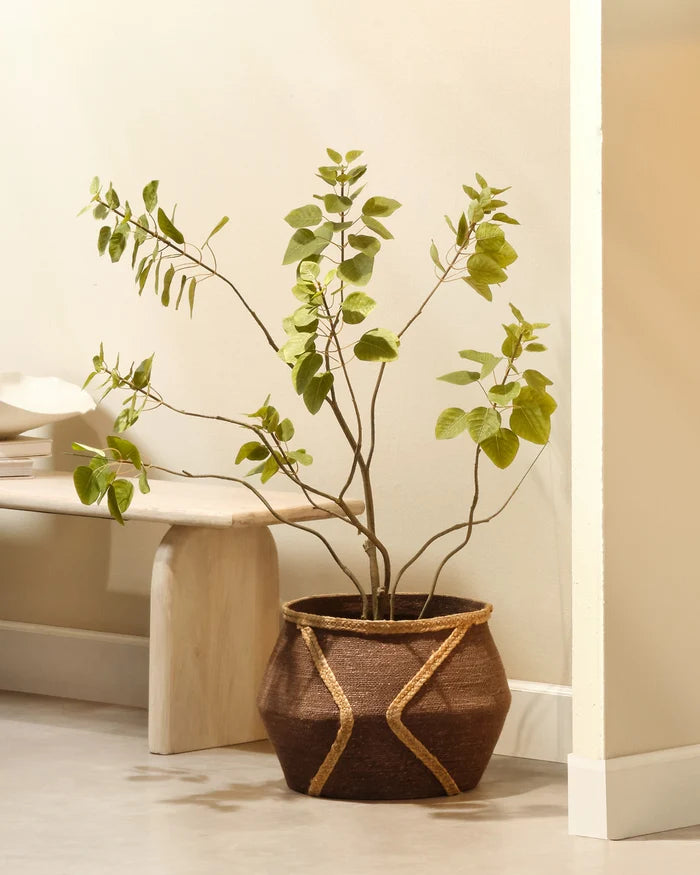 Jamie Young Python Seagrass Basket, Brown