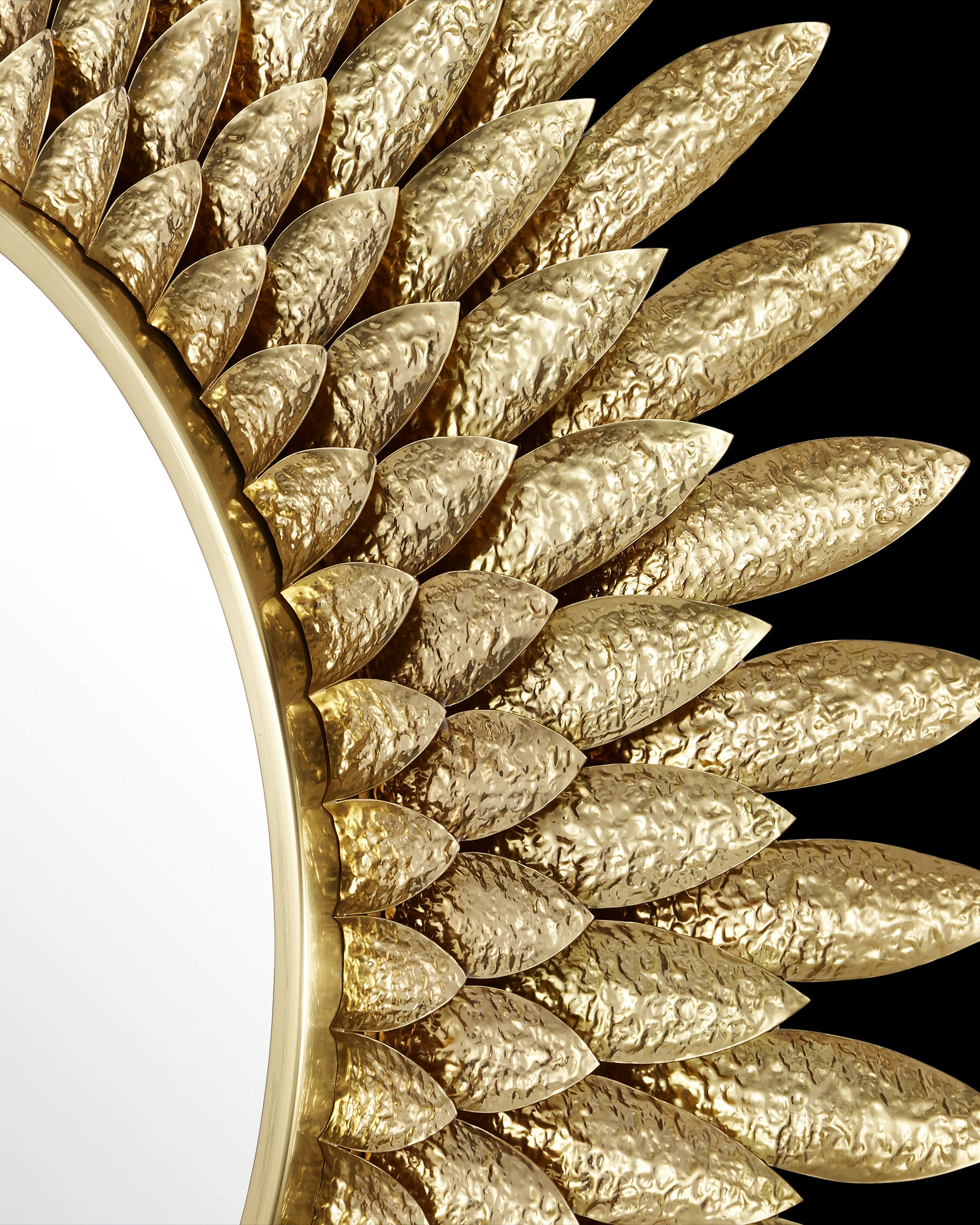 Currey & Company Plume Round Mirror