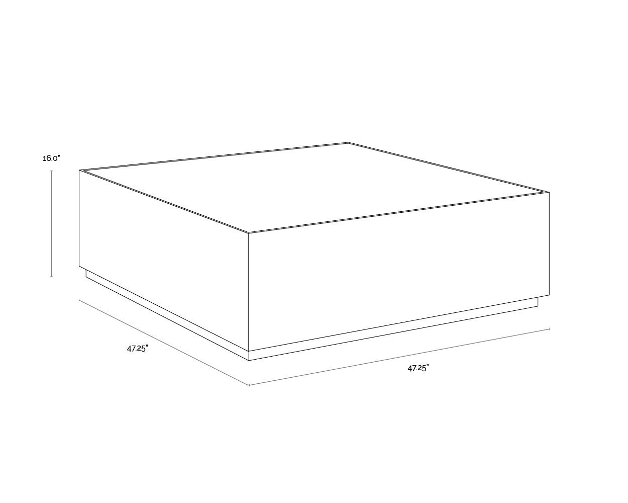 Sunpan Selah Coffee Table
