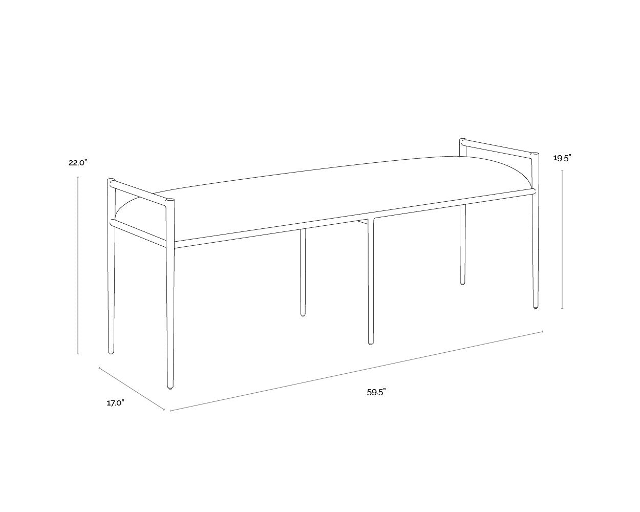 Sunpan Esai Bench