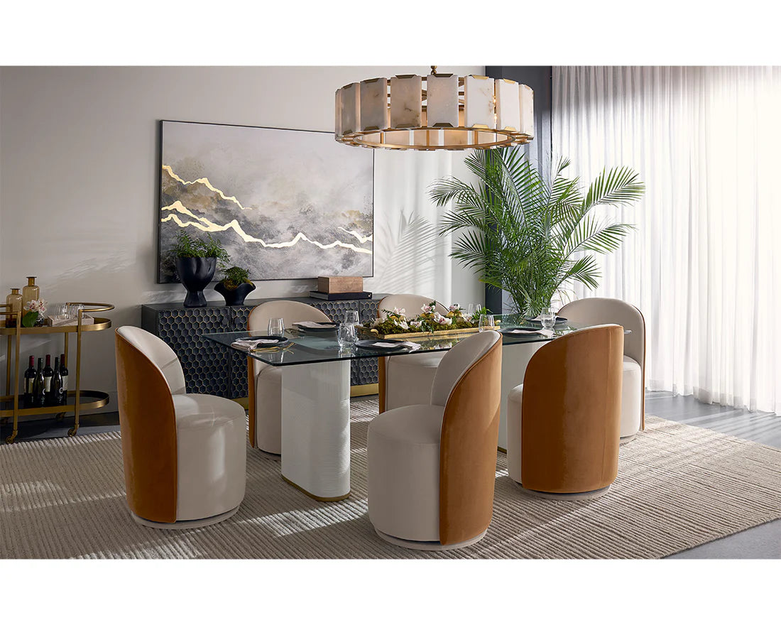 Sunpan Aemond Dining Table 86.5"