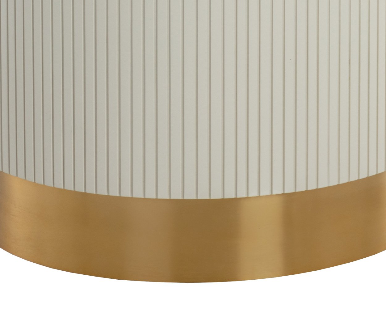 Sunpan Paloma Dining Table Round White Marble 54"