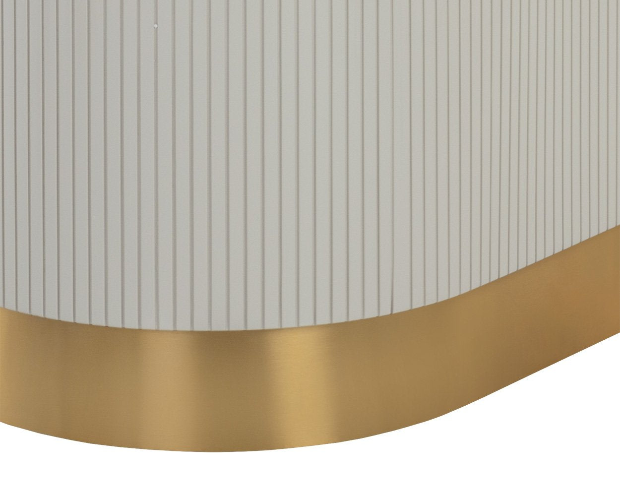 Sunpan Paloma Dining Table Oval White Marble 84"