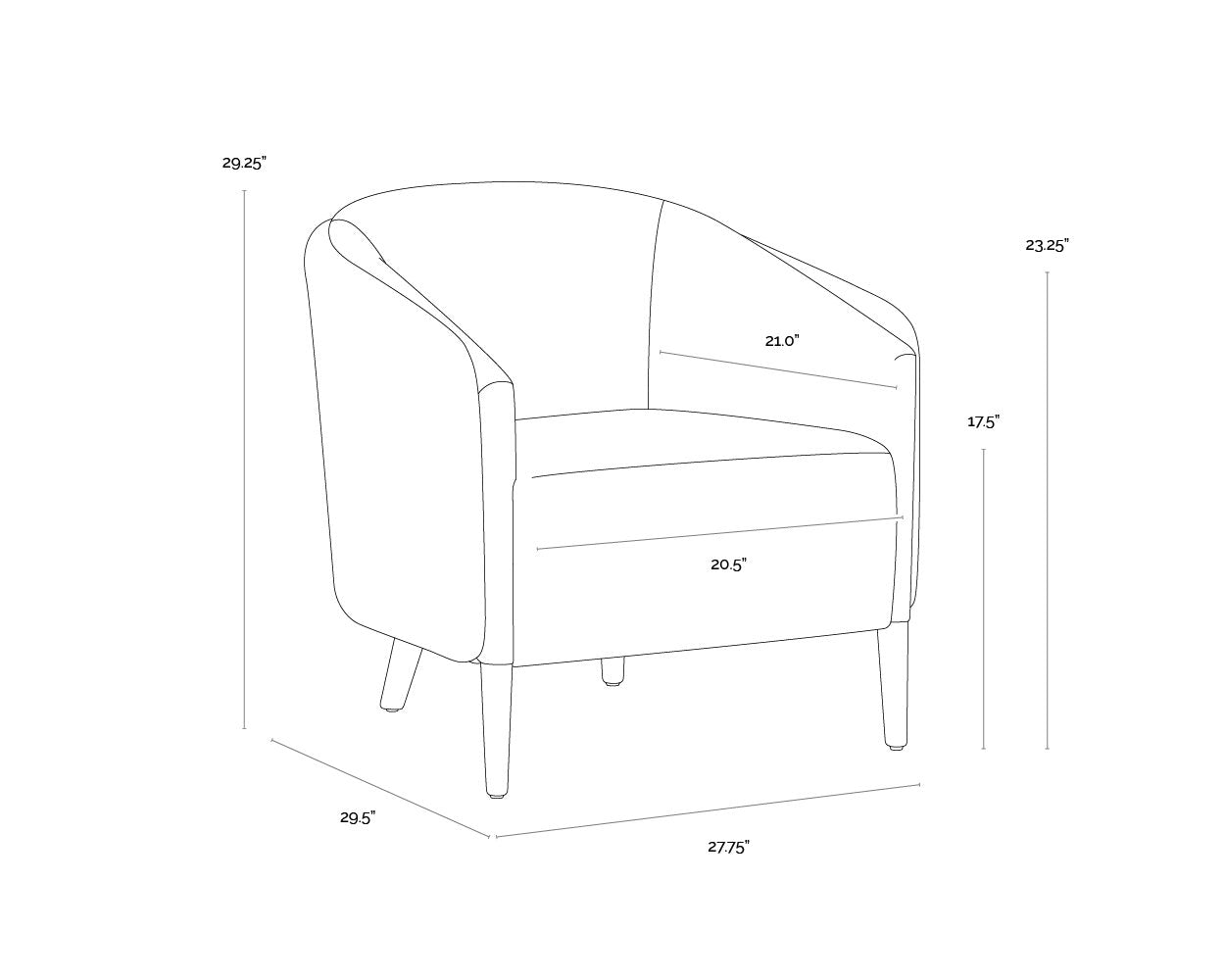 Sunpan Sheva Armchair