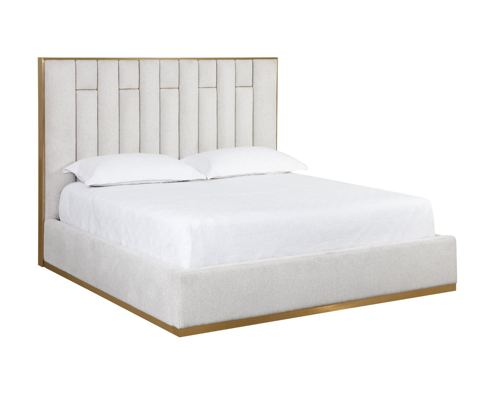 Sunpan Nemu Bed King Rhea Light Barley