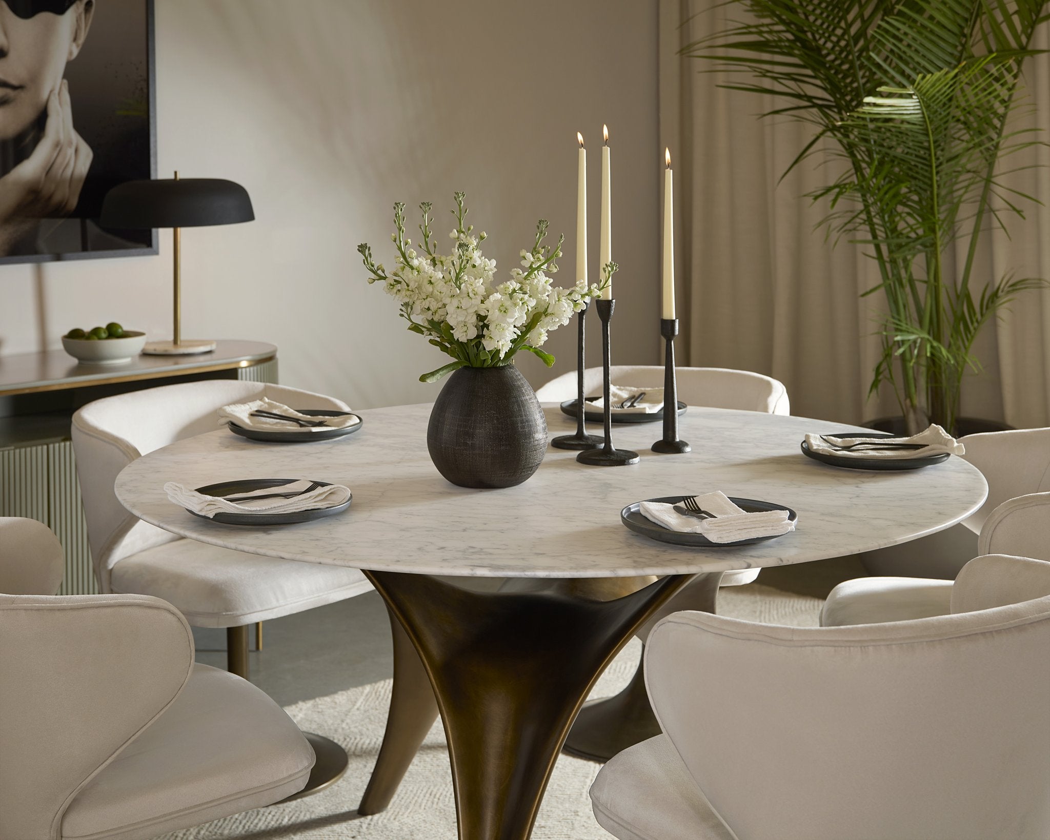 Sunpan Bijon Dining Table 59"