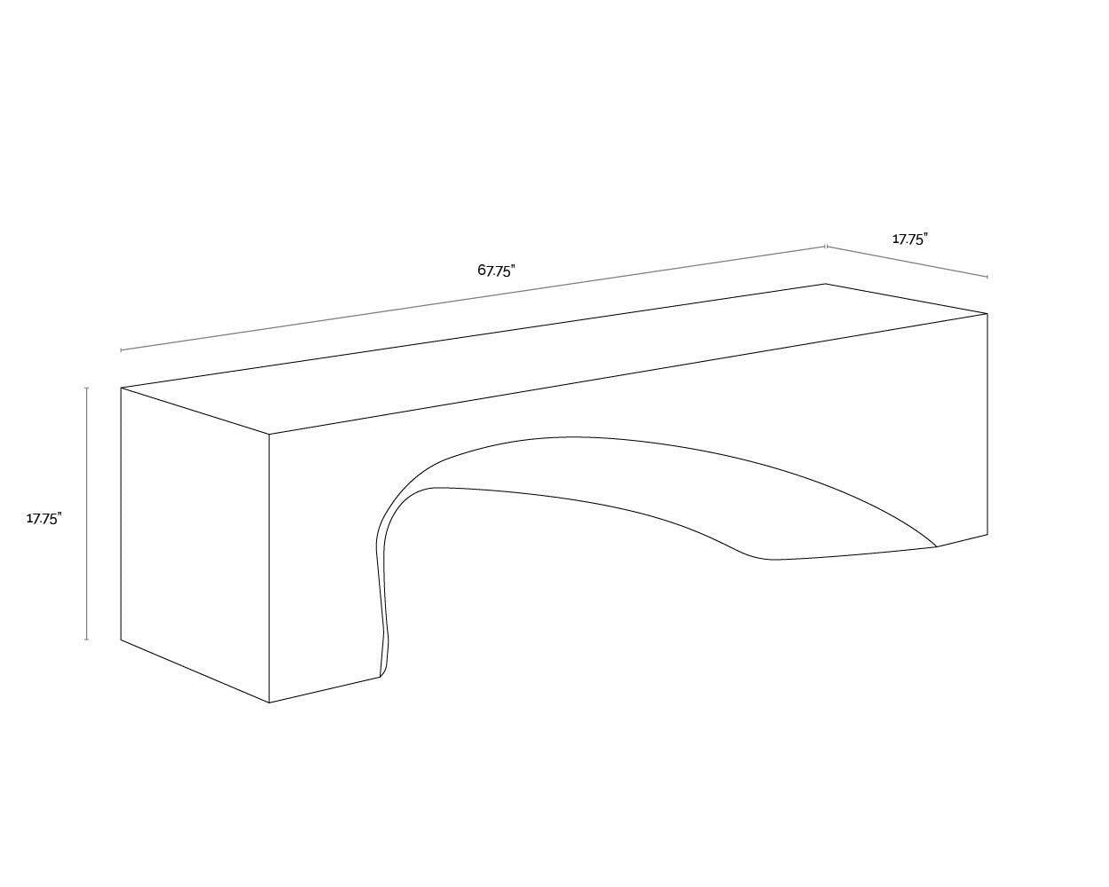 Sunpan Soma Bench