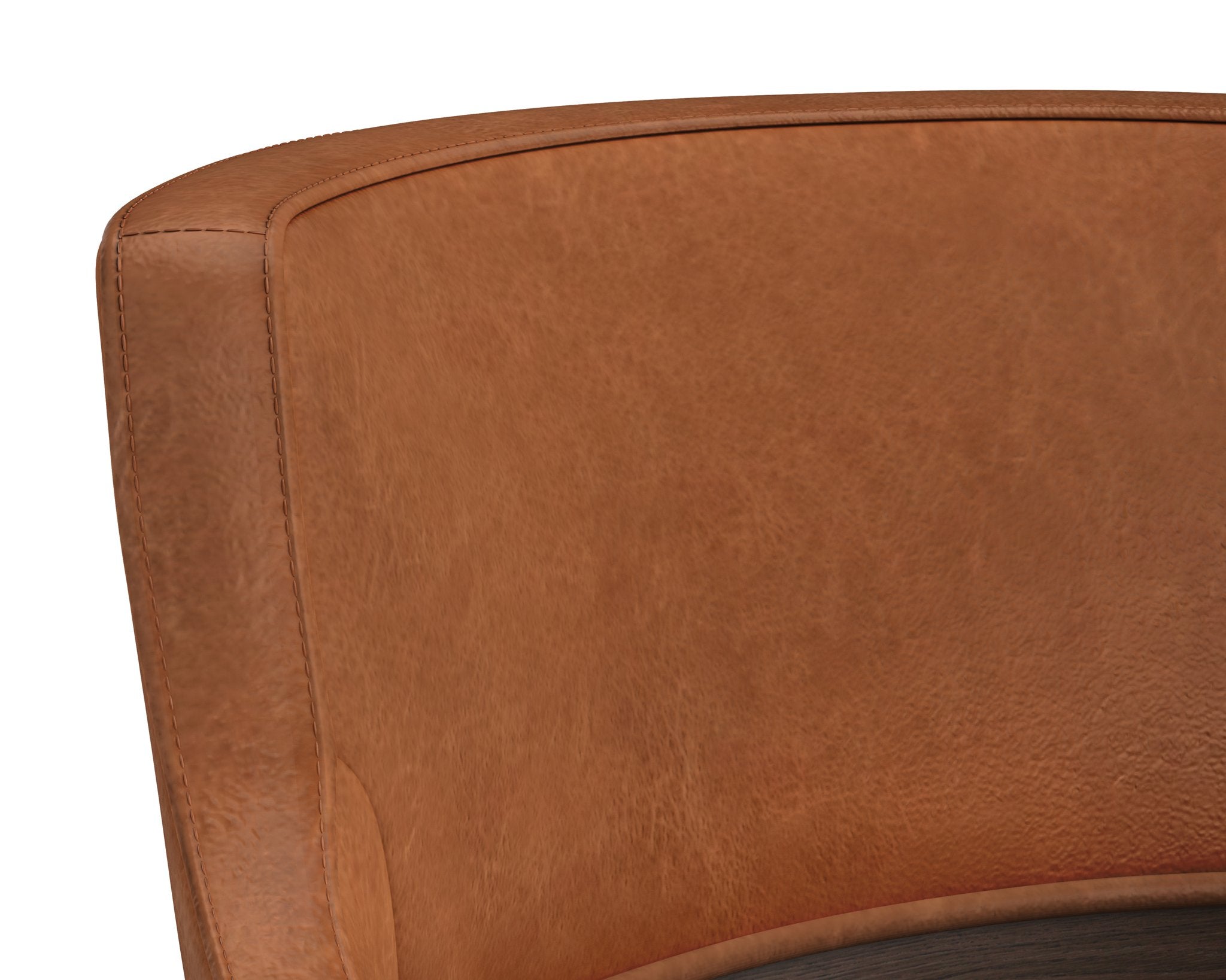 Sunpan Brylea Barstool Brown Shalimar Tobacco Leather