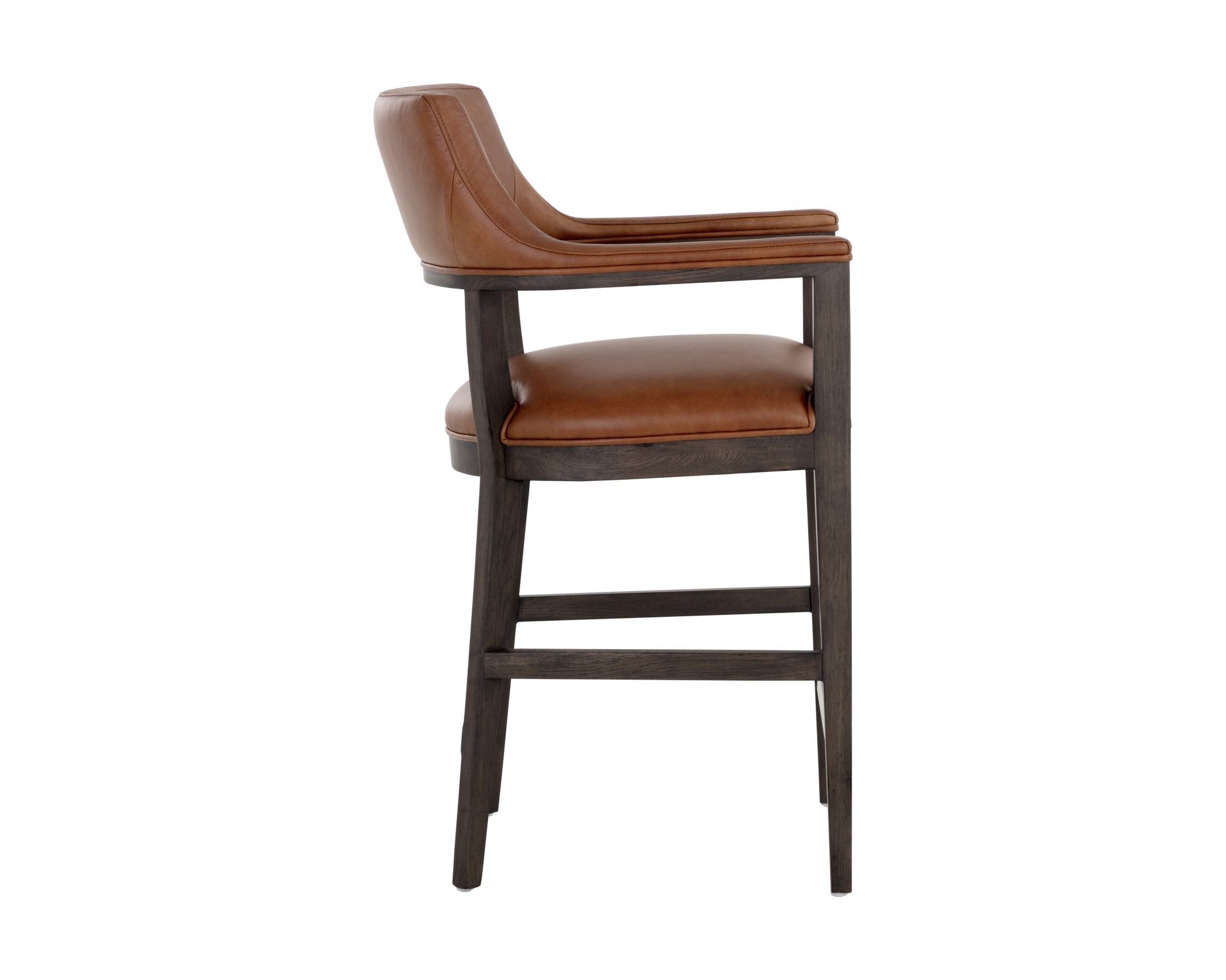 Sunpan Brylea Counter Stool Brown Shalimar Tobacco Leather