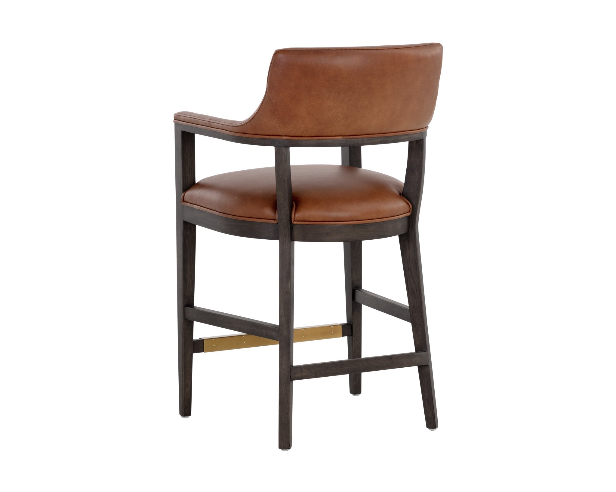 Sunpan Brylea Counter Stool Brown Shalimar Tobacco Leather