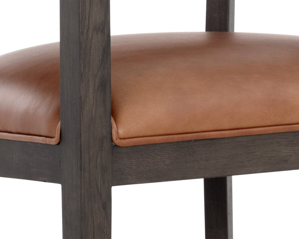 Sunpan Brylea Counter Stool Brown Shalimar Tobacco Leather