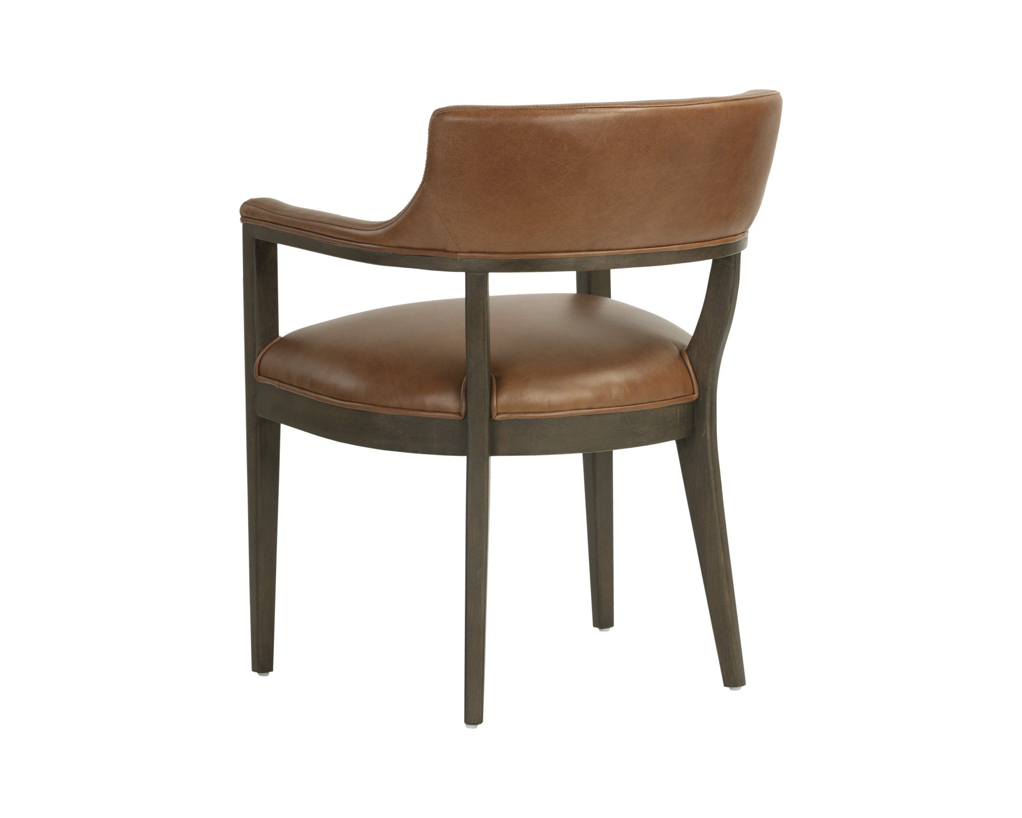 Sunpan Brylea Dining Armchair Brown Shalimar Tobacco Leather