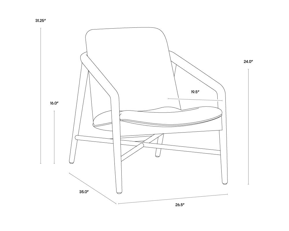 Sunpan Cinelli Lounge Chair