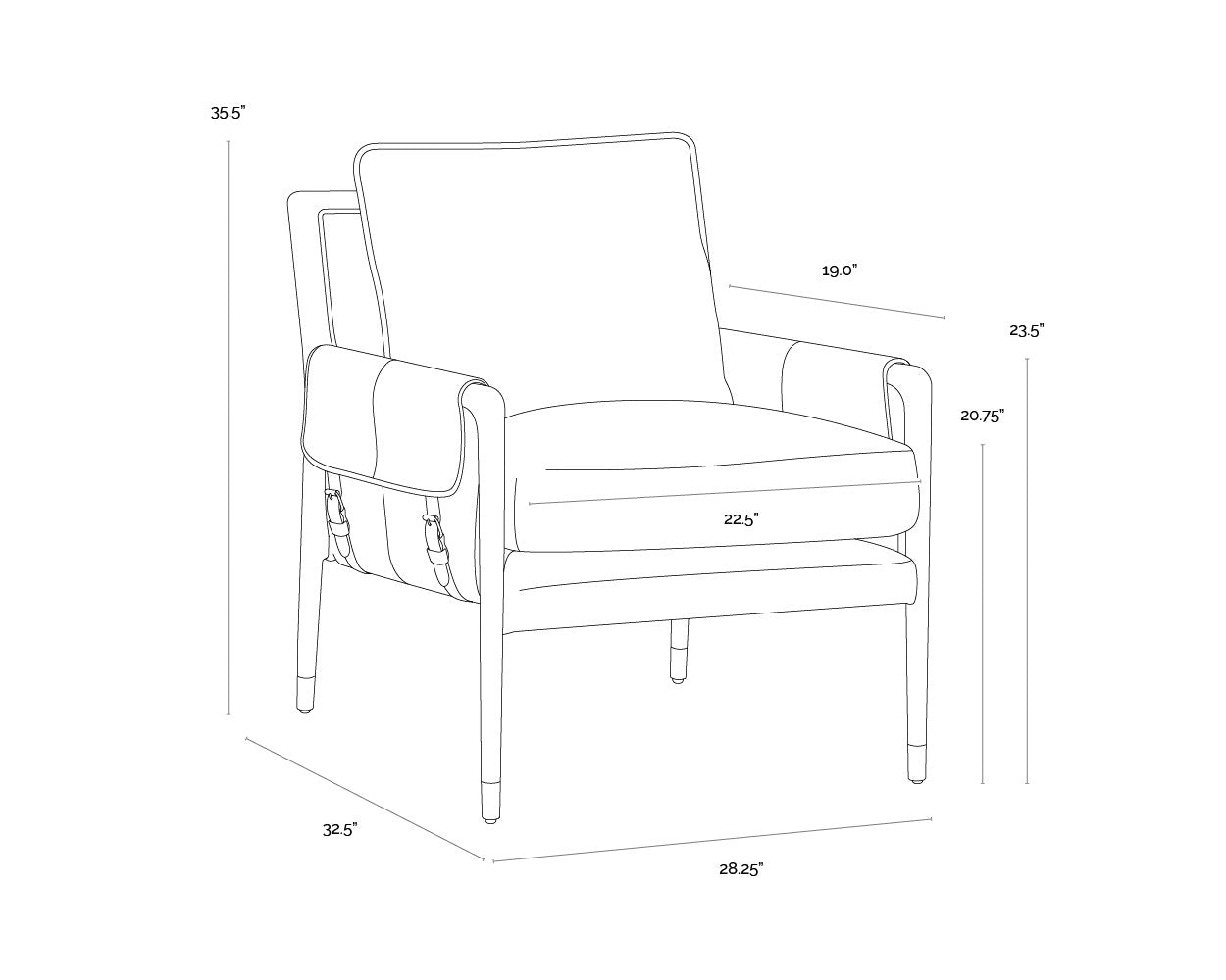Sunpan Mauti Armchair