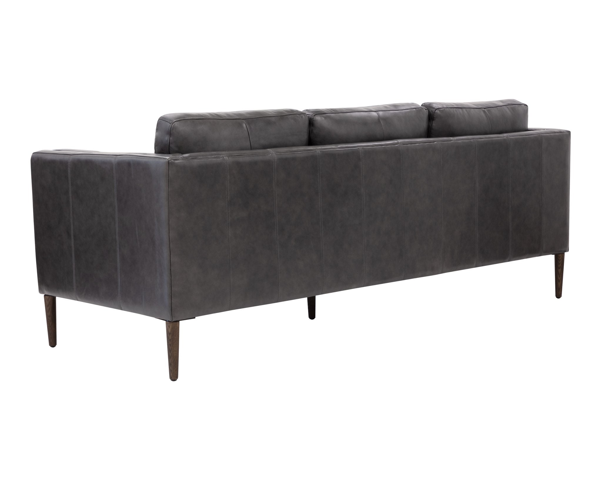 Sunpan Richmond Sofa Brentwood Charcoal Leather