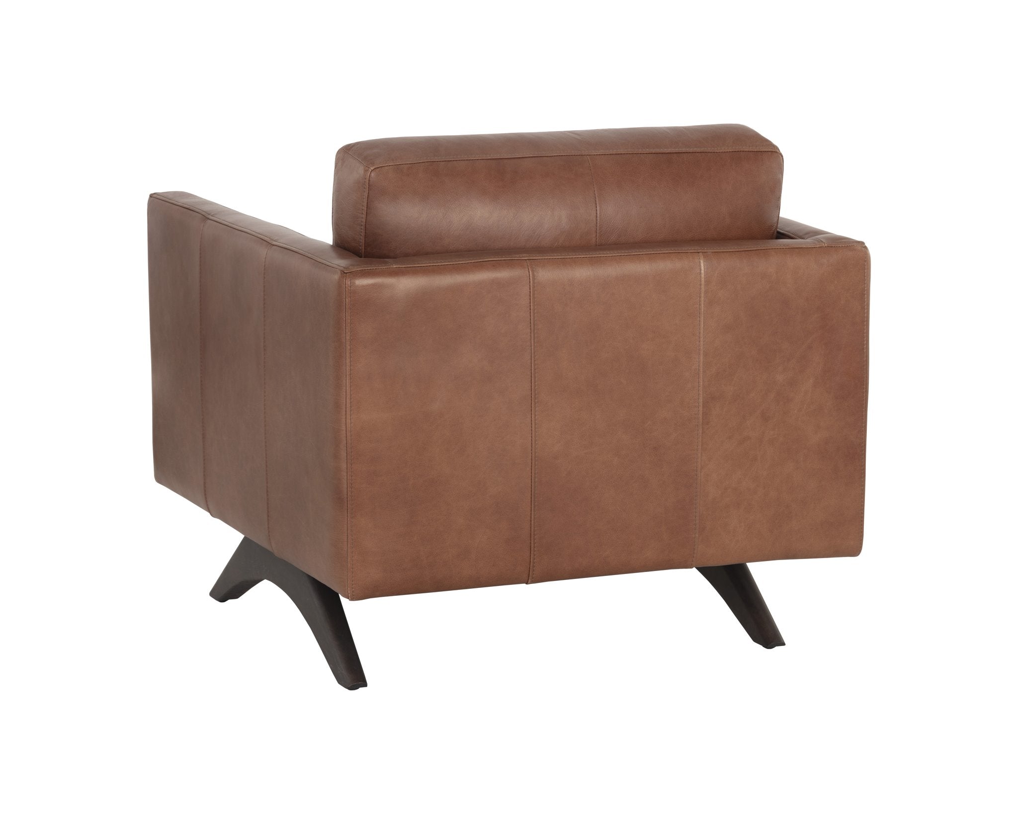 Sunpan Rogers Armchair Shalimar Tobacco Leather