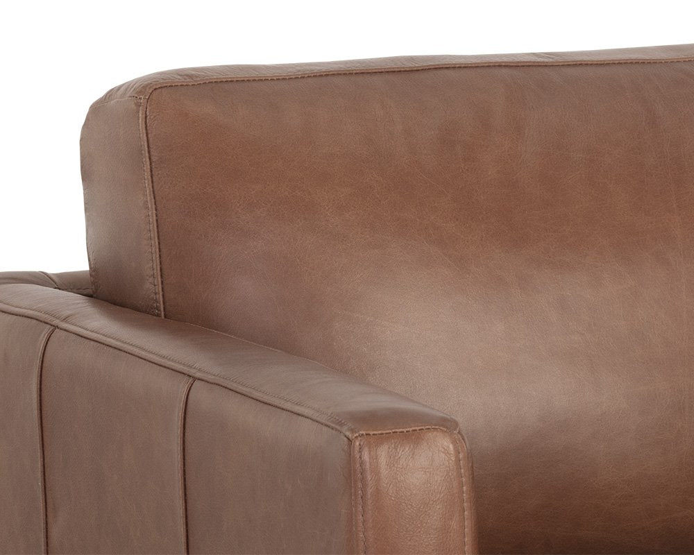 Sunpan Rogers Armchair Shalimar Tobacco Leather