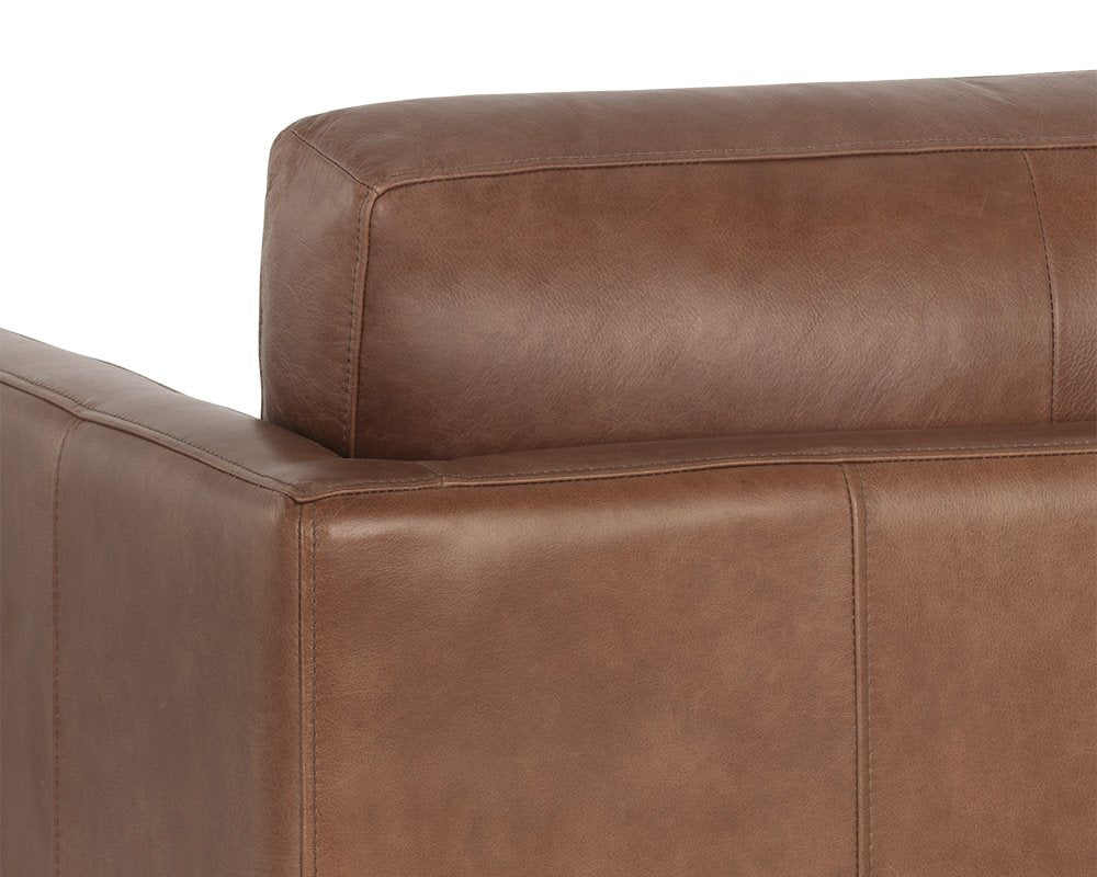 Sunpan Rogers Armchair Shalimar Tobacco Leather